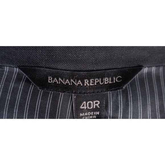 BANANA REPUBLIC Slim Blazer Sport Coat 2 Button Casual Jacket Size 40R WOOL Suit - Picture 14 of 15